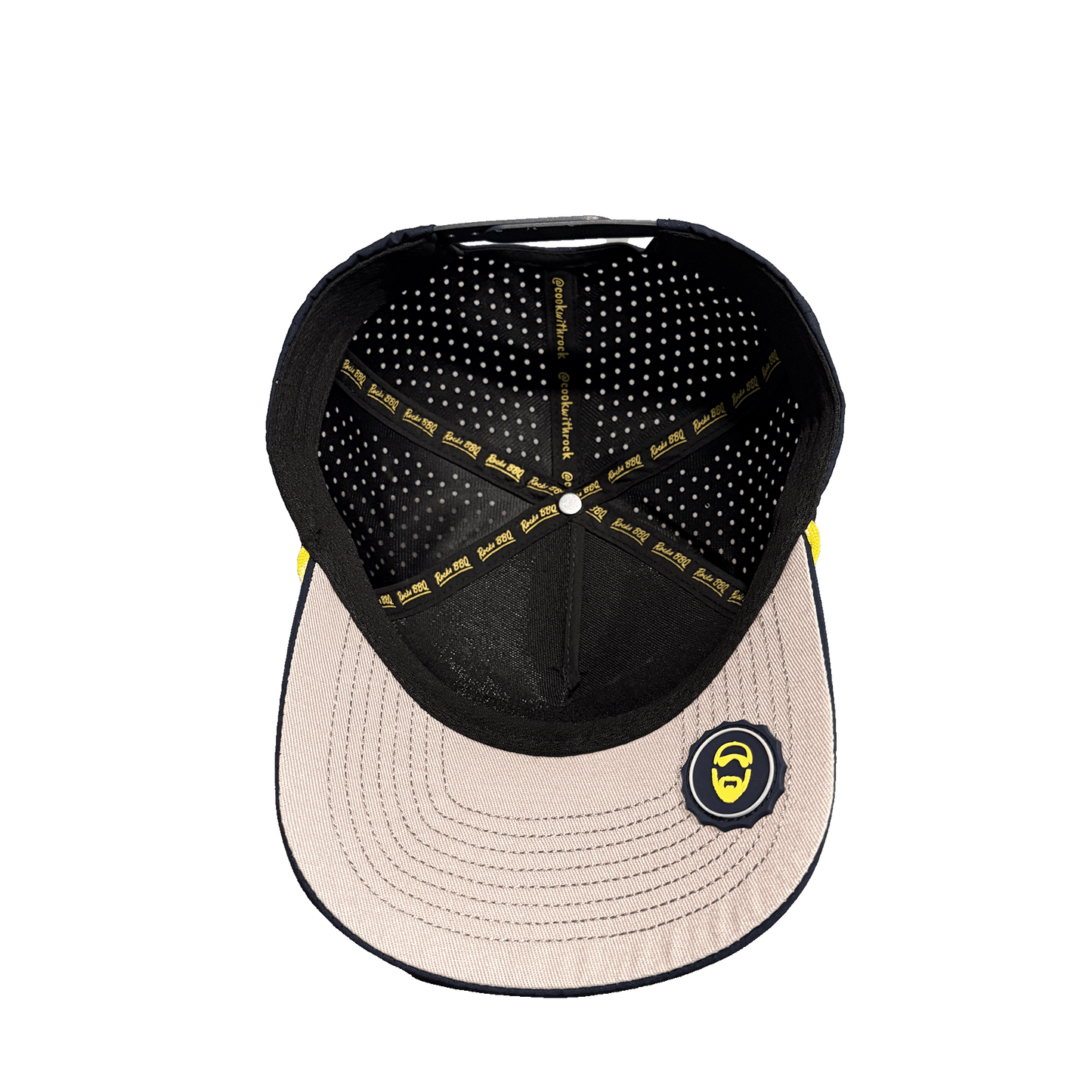 Rock’s BBQ Hey Boo Stacked HYDRO PVC Patch Hat – Shade Your Face, Not Your Flavor