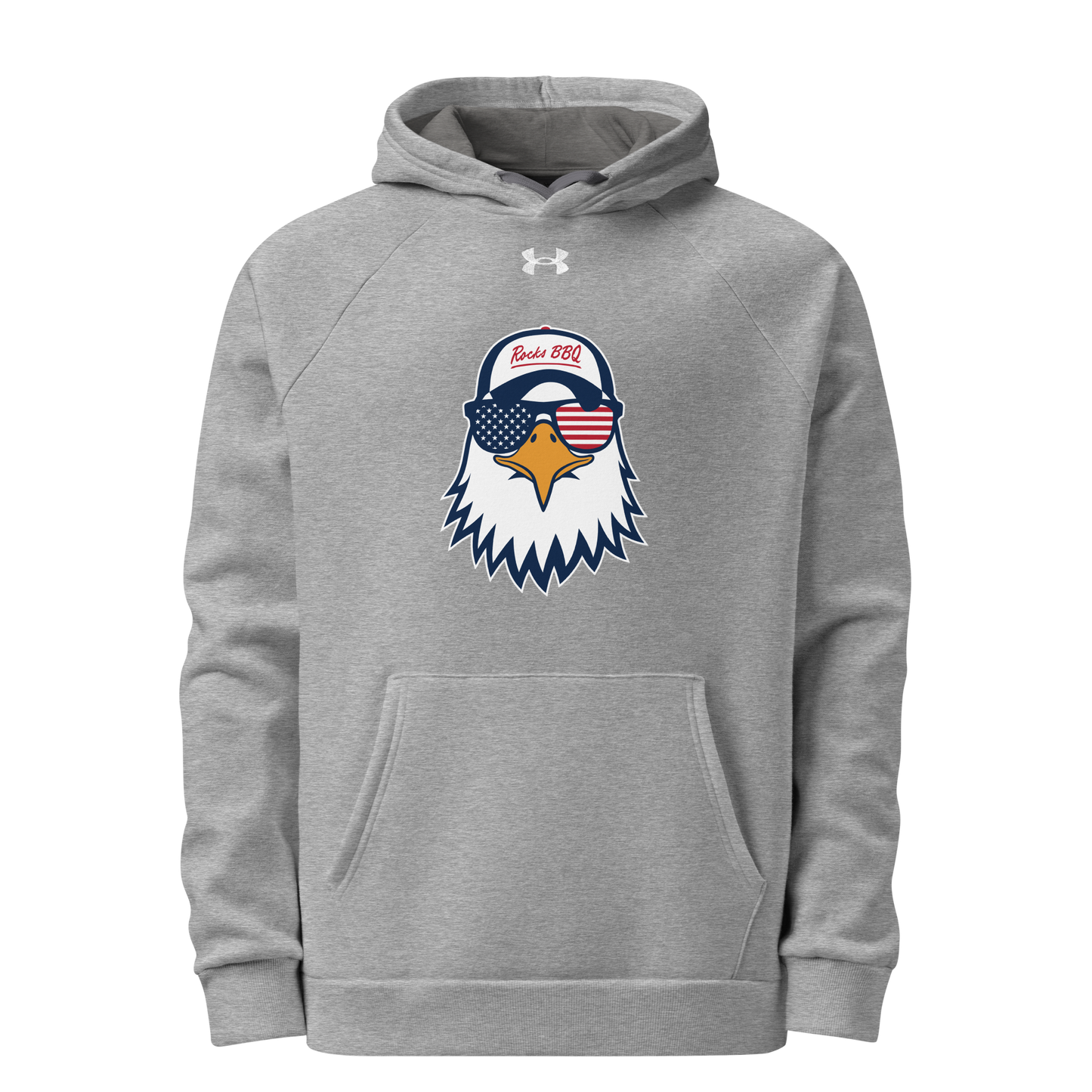 Rocks BBQ “Summer Eagle” Under Armour Hoodie – Freedom. Flavor. Fire.