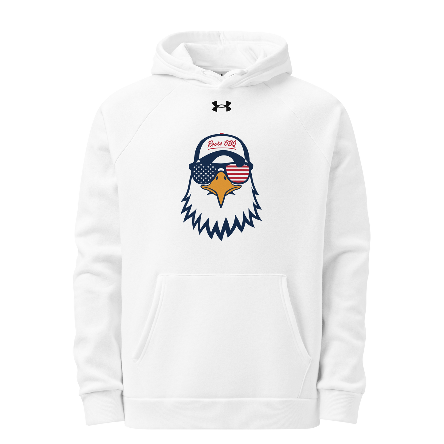 Rocks BBQ “Summer Eagle” Under Armour Hoodie – Freedom. Flavor. Fire.