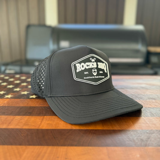 Rock’s BBQ Anytime Stacked HYDRO PVC Patch Hat – Shade Your Face, Not Your Flavor