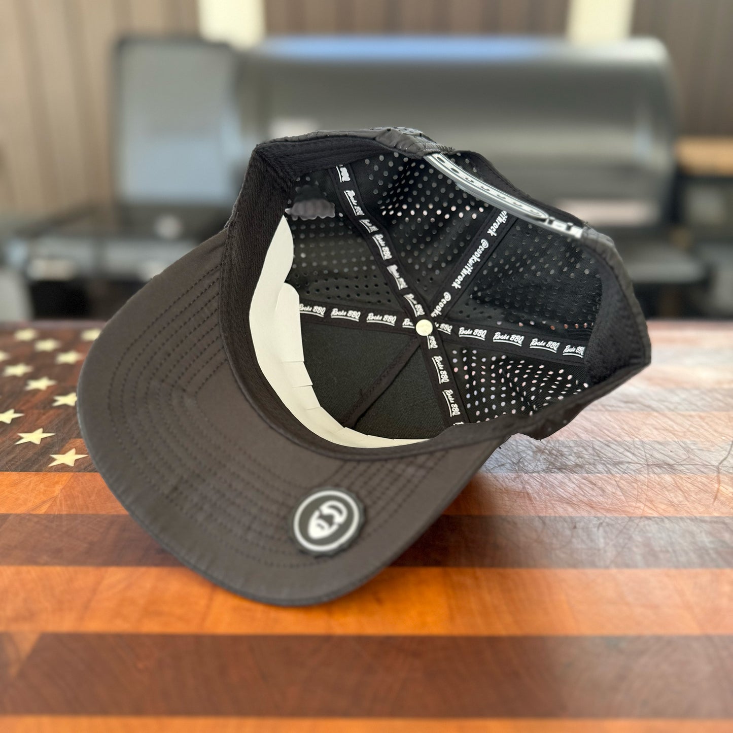Rock’s BBQ Anytime Stacked HYDRO PVC Patch Hat – Shade Your Face, Not Your Flavor