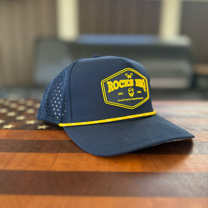 Rock’s BBQ Hey Boo Stacked HYDRO PVC Patch Hat – Shade Your Face, Not Your Flavor