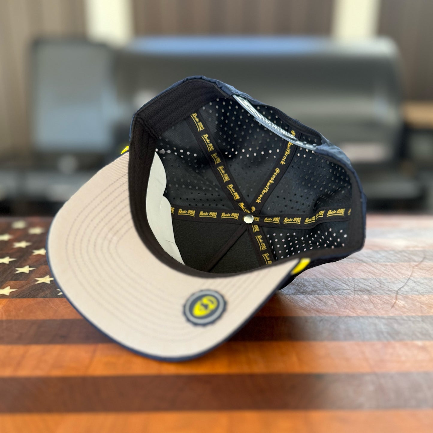 Rock’s BBQ Hey Boo Stacked HYDRO PVC Patch Hat – Shade Your Face, Not Your Flavor