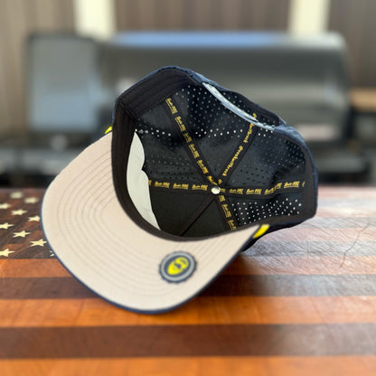 Rock’s BBQ Hey Boo Stacked HYDRO PVC Patch Hat – Shade Your Face, Not Your Flavor